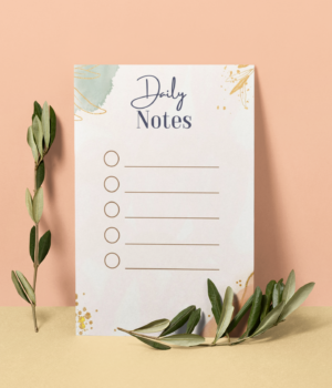 Daily Notes Checklist